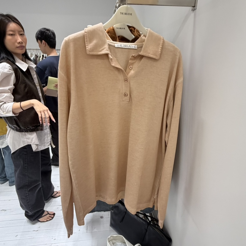 BREATHE東大門實拍女裝新品真品時尚熱賣休閑人氣長袖T恤BREATHE長袖T恤圖色2