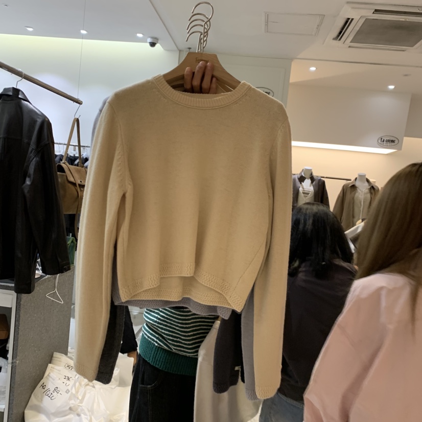 LA MAGIE FEMME東大門代購女士新品真品休閑人氣針織衫Lamagie Femme針織衫圖色2黃
