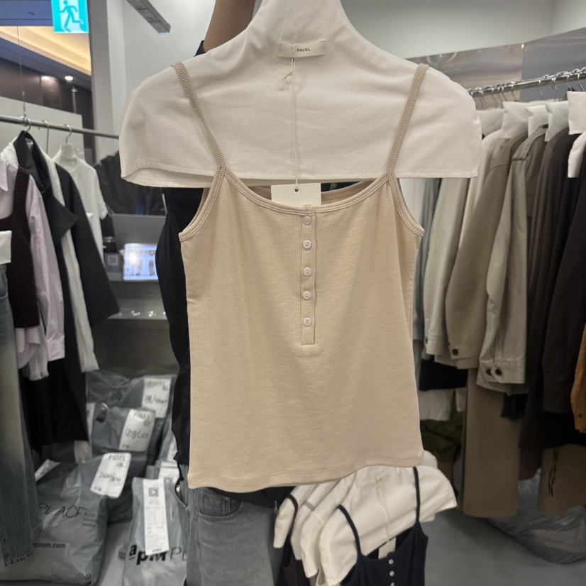 PAVEL東大門實拍女裝新品人氣時尚真品推薦熱賣吊帶背心無袖PAVEL吊帶/背心圖色5