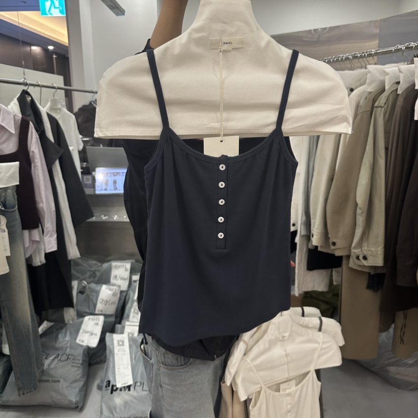 PAVEL東大門實拍女裝新品人氣時尚真品推薦熱賣吊帶背心無袖PAVEL吊帶/背心圖色6