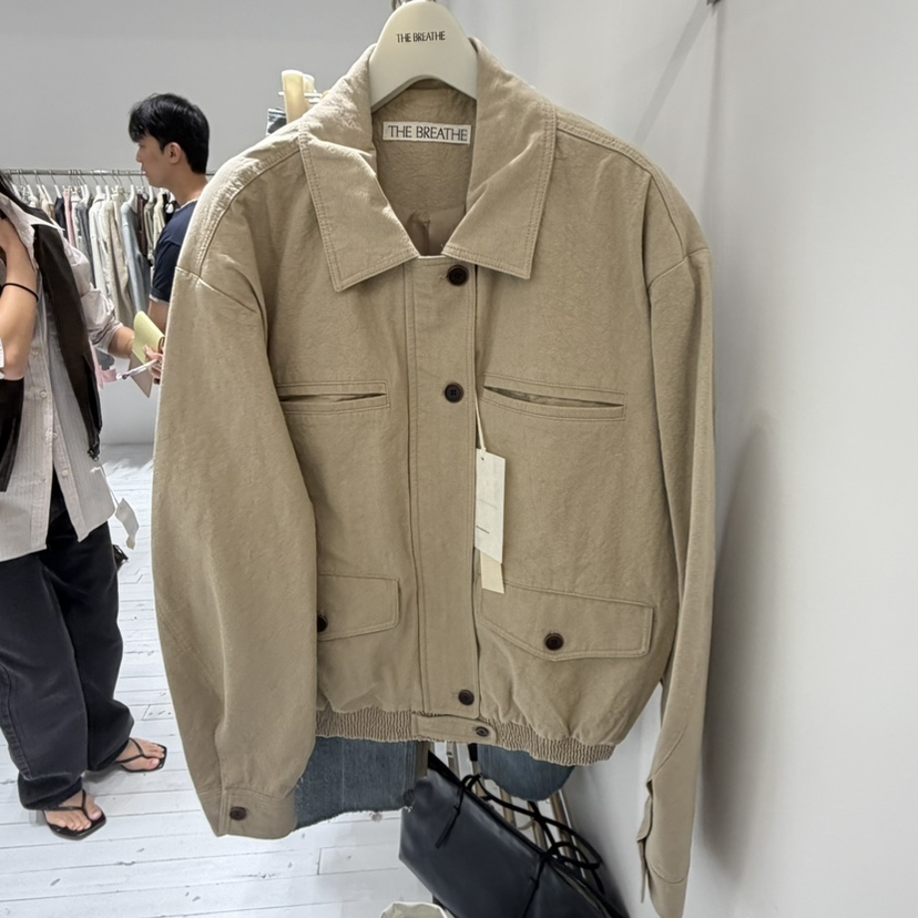 BREATHE韓國代購女士新品人氣熱賣推薦休閑時尚真品夾克帆布BREATHE夾克圖色2