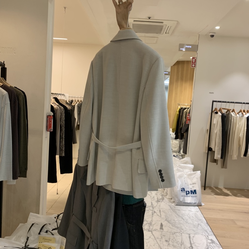 LA MAGIE FEMME韓國代購女士新款真品時尚夾克不含腰帶Lamagie Femme夾克