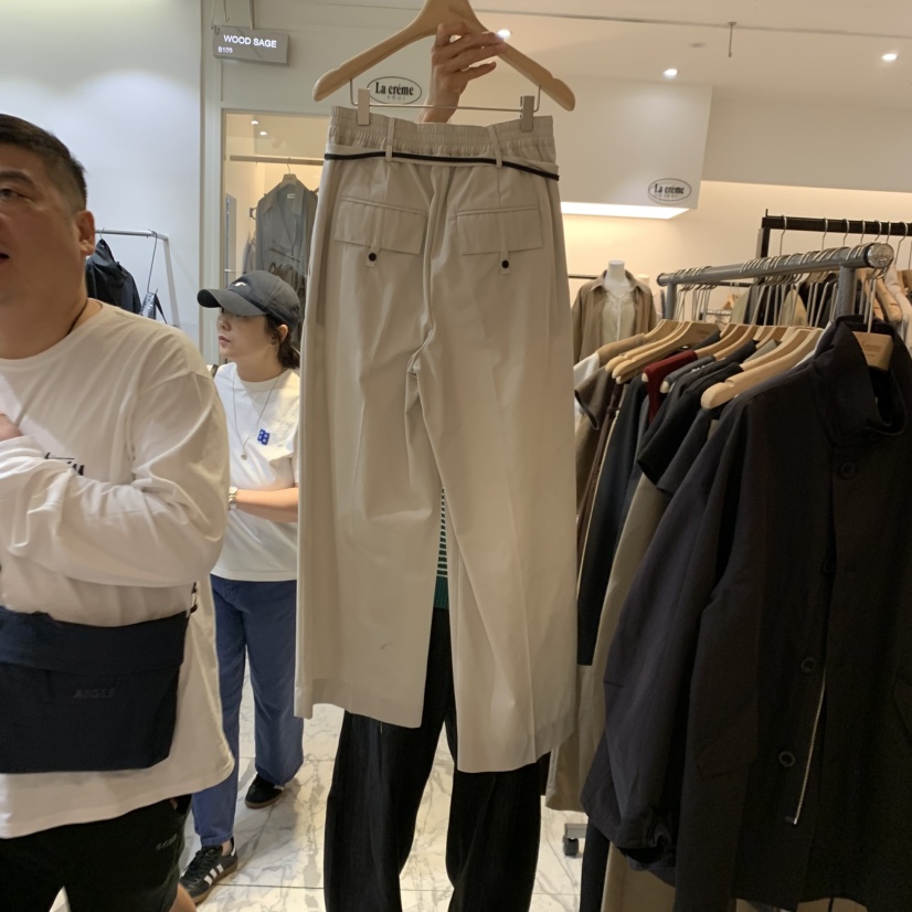 LA MAGIE FEMME東大門直郵女士新品時尚休閑休閑褲含腰繩Lamagie Femme休閑褲