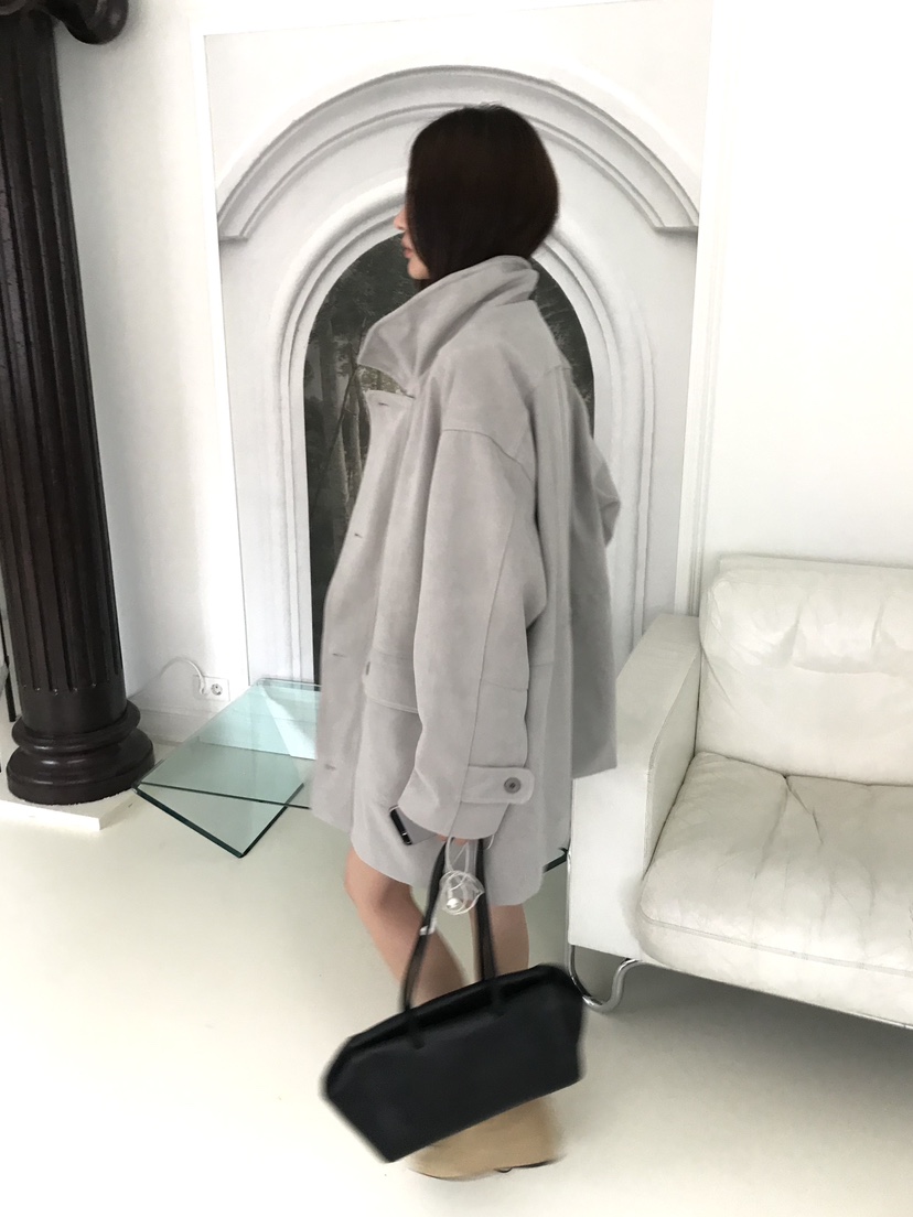 2S1 STUDIO東大門實拍女士新款推薦人氣休閑夾克絨面革口袋2S1 STUDIO夾克