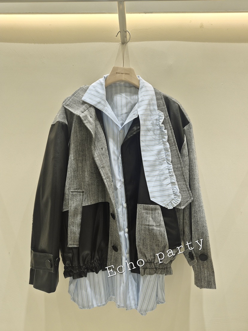 ECHOPARTY東大門實拍女士新品人氣休閑推薦真品時尚熱賣夾克ECHOPARTY夾克圖色2