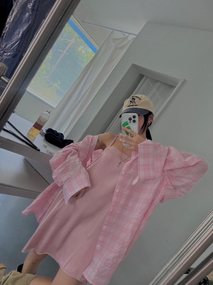 PAIRING東大門代購女裝新品推薦真品時尚熱賣襯衫蕾絲衫格子PAIRING襯衫/蕾絲衫