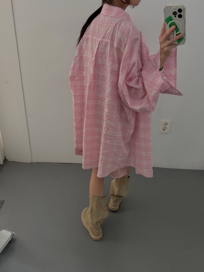 PAIRING東大門代購女裝新品推薦真品時尚熱賣襯衫蕾絲衫格子PAIRING襯衫/蕾絲衫