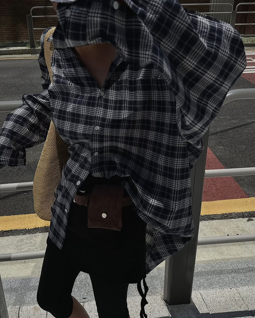 PAIRING東大門代購女裝新品推薦真品時尚熱賣襯衫蕾絲衫格子PAIRING襯衫/蕾絲衫