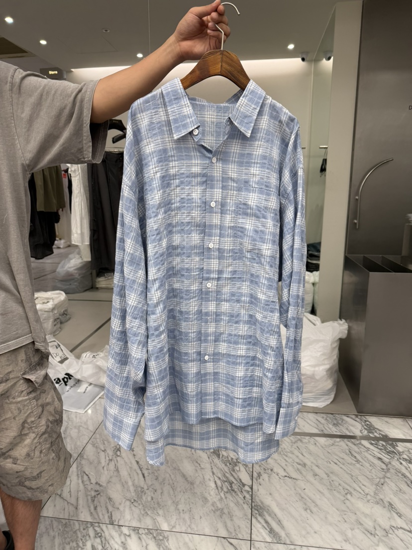 PAIRING東大門代購女裝新品推薦真品時尚熱賣襯衫蕾絲衫格子PAIRING襯衫/蕾絲衫圖色2