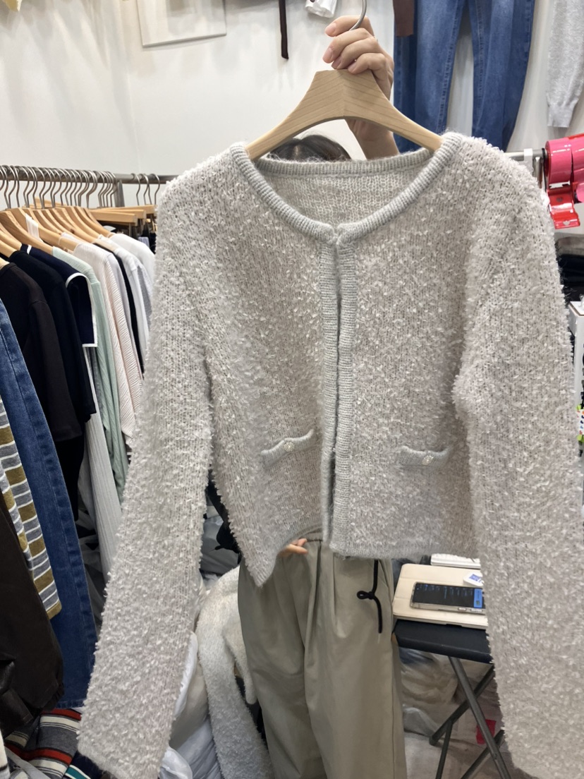 HARU韓國代購女裝新品真品人氣時尚休閑熱賣針織衫粗花呢HARU針織衫圖色2