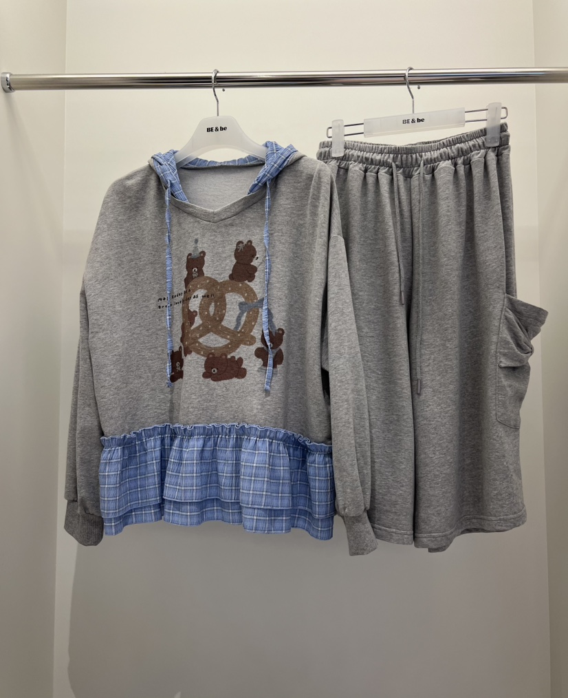 BE&amp;BE韓國直郵女裝新品熱賣真品時尚休閑推薦短褲絲帶BE&amp;BE短褲