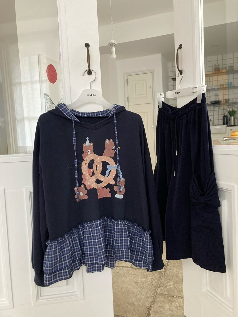 BE&amp;BE韓國直郵女裝新品熱賣真品時尚休閑推薦短褲絲帶BE&amp;BE短褲