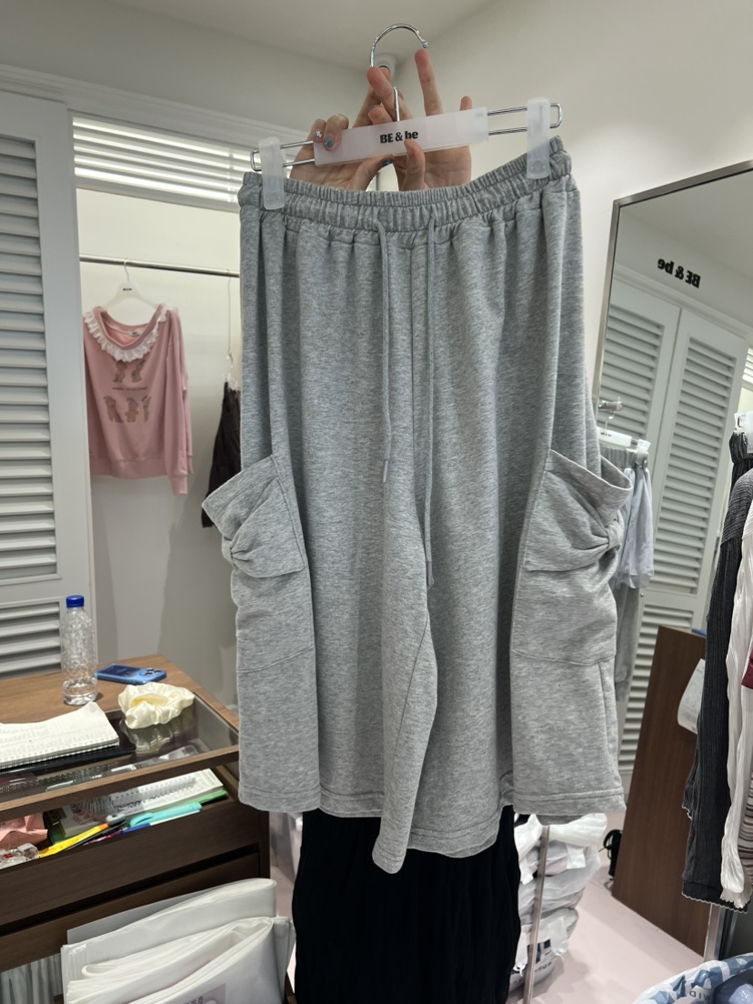 BE&amp;BE韓國直郵女裝新品熱賣真品時尚休閑推薦短褲絲帶BE&amp;BE短褲圖色1