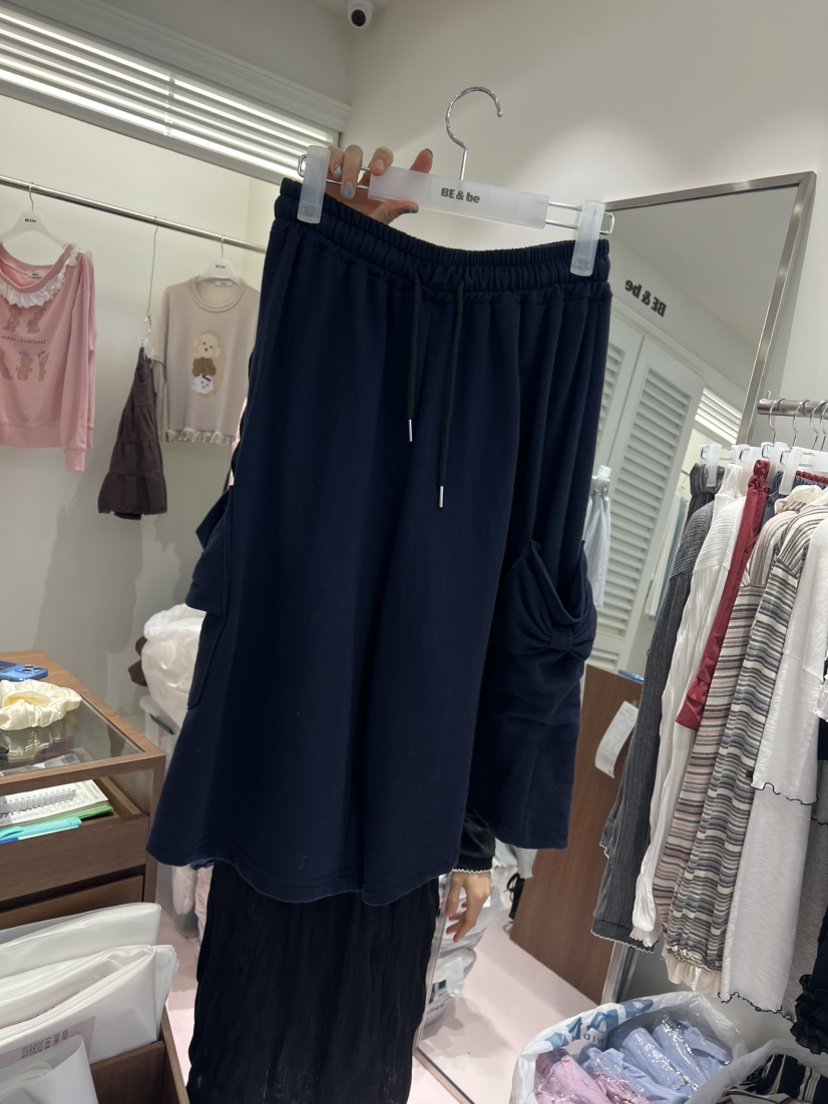 BE&amp;BE韓國直郵女裝新品熱賣真品時尚休閑推薦短褲絲帶BE&amp;BE短褲圖色2