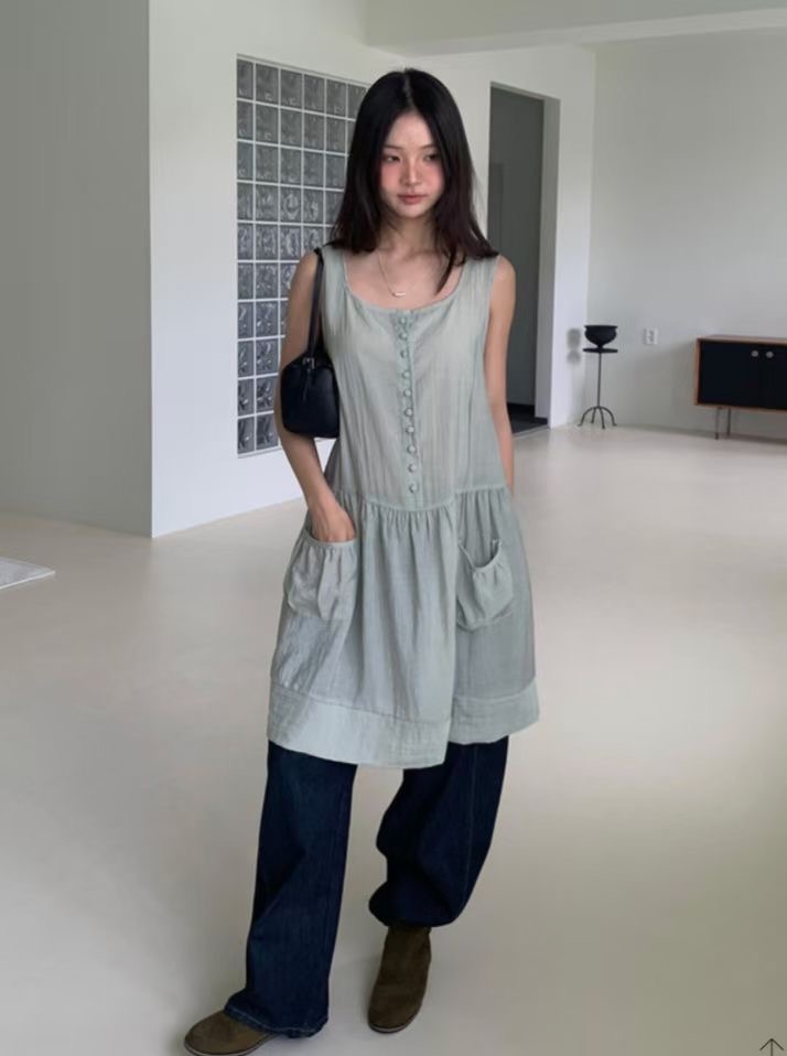 BASQUIAT/ANDYWARHOL東大門實拍女士新品熱賣休閑連衣裙BASQUIAT/ANDYWARHOL連衣裙