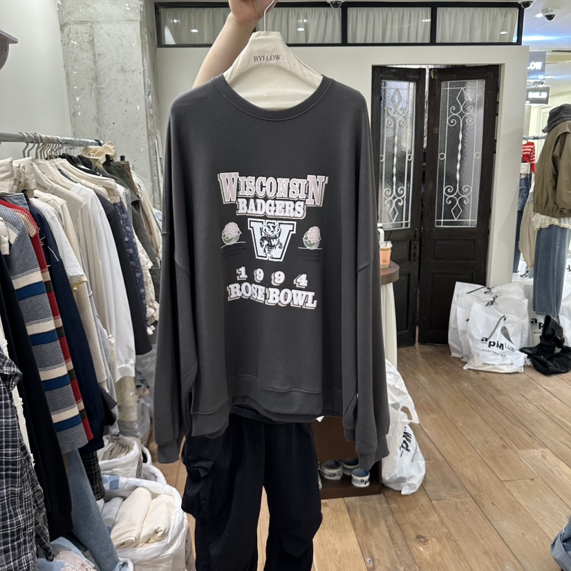 BY FLOW東大門代購女裝新款推薦真品時尚休閑熱賣人氣衛衣BY FLOW衛衣圖色2