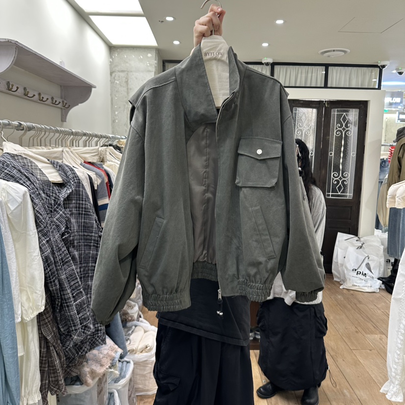 BY FLOW韓國直郵女裝新品時尚人氣休閑推薦真品熱賣夾克BY FLOW夾克圖色2