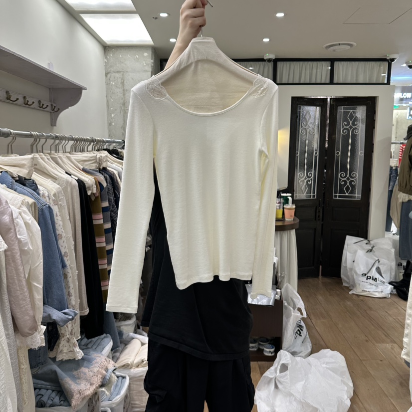 BY FLOW韓國代購女裝新品時尚人氣真品休閑熱賣推薦長袖T恤BY FLOW長袖T恤