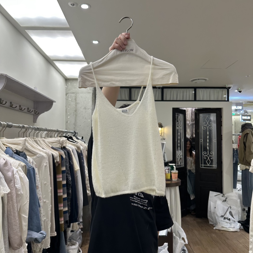 BY FLOW東大門代購女士新品真品休閑推薦套裝馬海毛無袖BY FLOW套裝