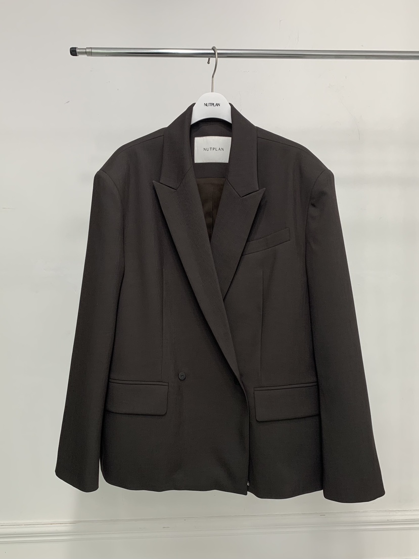 NUTPLAN東大門實拍女士新品熱賣真品時尚推薦人氣西裝西服NUTPLAN西裝/西服圖色2棕色
