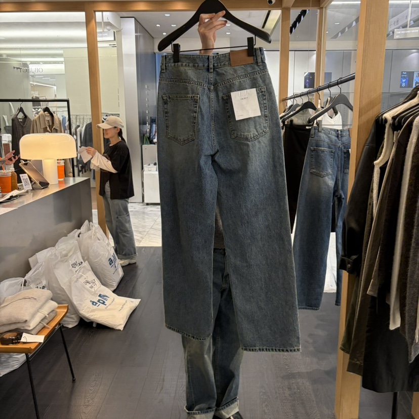 OBJECT東大門實拍女裝新品人氣真品休閑熱賣時尚推薦牛仔褲OBJECT牛仔褲