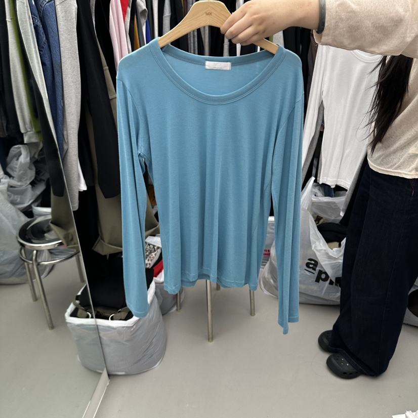 MIX韓國代購女士新品休閑時尚人氣真品推薦熱賣長袖T恤MIX長袖T恤圖色2