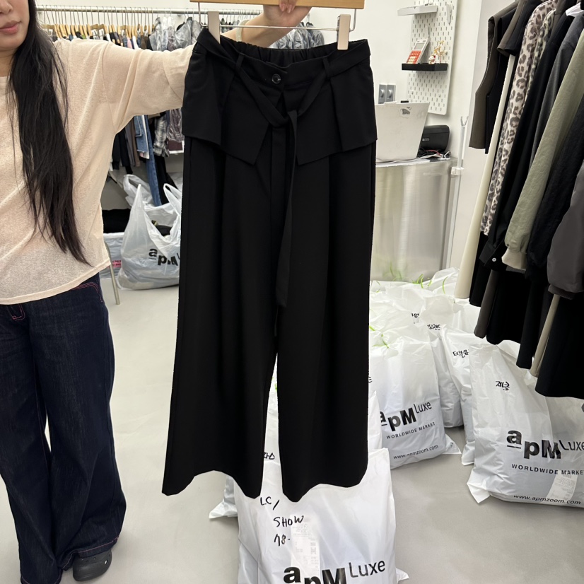 MIX東大門代購女裝新品推薦休閑時尚熱賣人氣真品裙褲含腰帶MIX裙褲圖色2