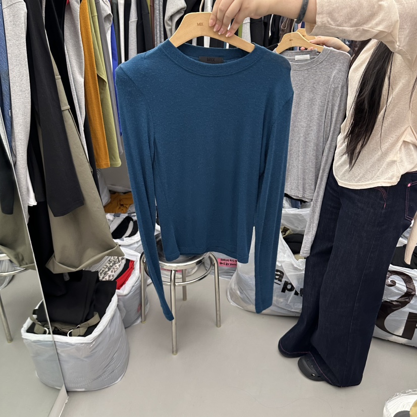 MIX韓國代購女士新款真品人氣推薦休閑熱賣時尚長袖T恤MIX長袖T恤圖色3