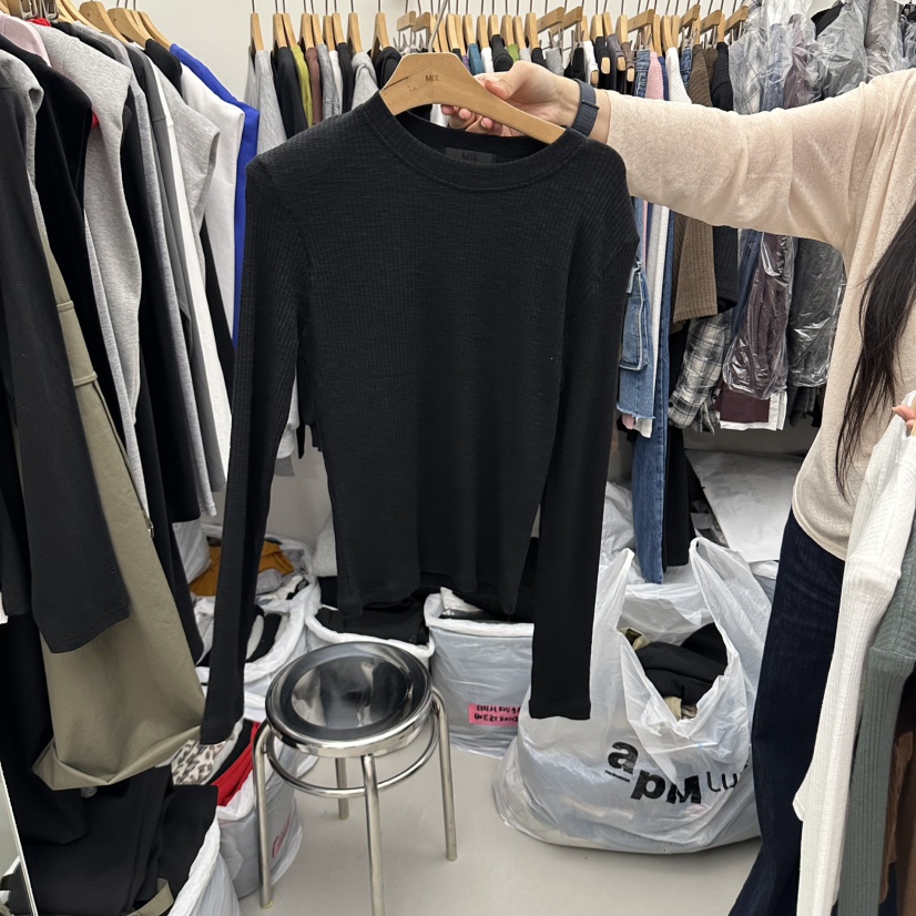 MIX韓國直郵女裝新款推薦熱賣休閑人氣真品時尚長袖T恤MIX長袖T恤圖色4