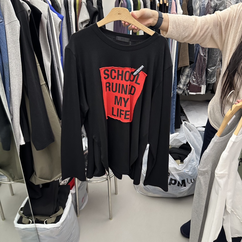 MIX東大門實拍女裝新款熱賣人氣休閑真品推薦時尚長袖T恤MIX長袖T恤圖色3