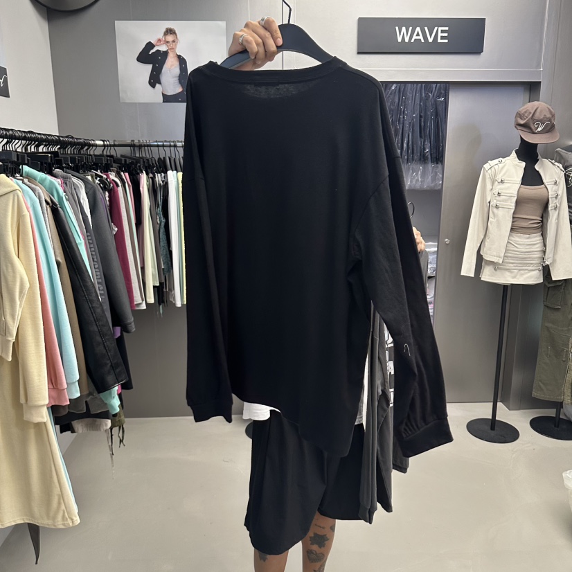 WAVE韓國代購女裝新品真品推薦人氣休閑時尚熱賣長袖T恤WAVE長袖T恤