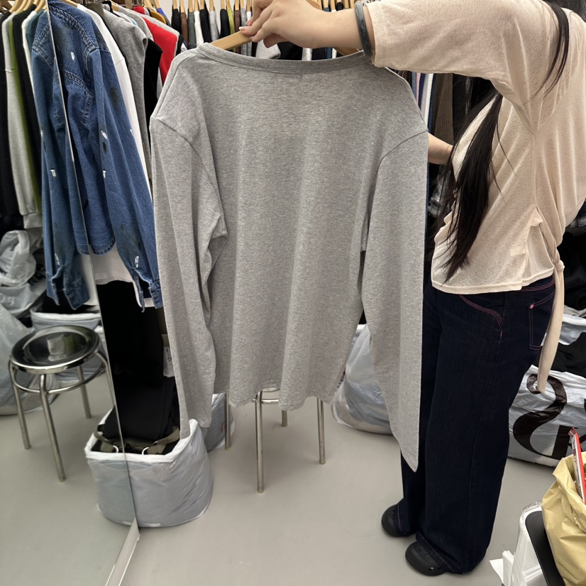 MIX韓國代購女裝新品人氣休閑熱賣真品時尚推薦長袖T恤MIX長袖T恤