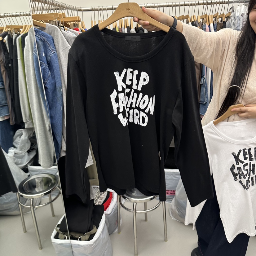 MIX韓國代購女裝新品人氣休閑熱賣真品時尚推薦長袖T恤MIX長袖T恤圖色3