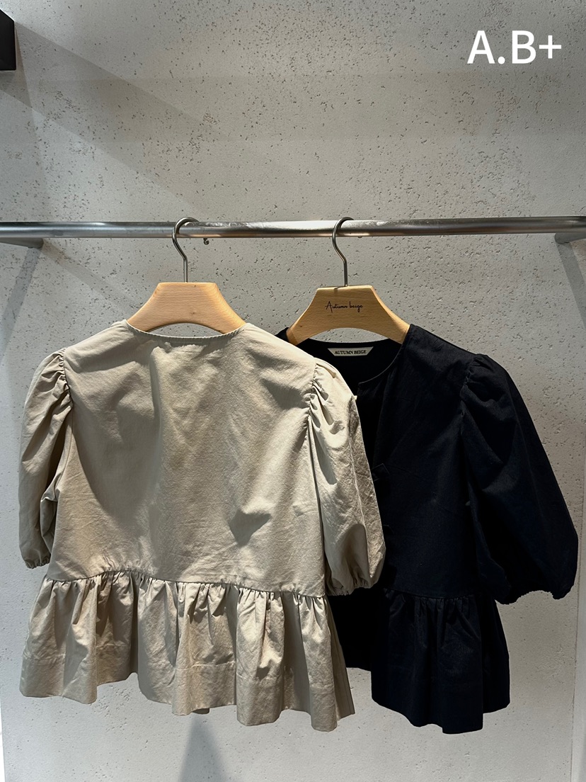 AUTUMN BEIGE韓國直郵女士新品熱賣休閑時尚真品襯衫蕾絲衫AUTUMN BEIGE襯衫/蕾絲衫