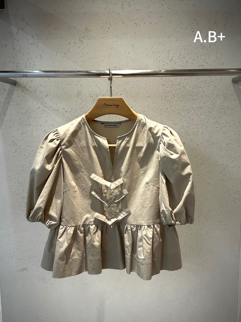 AUTUMN BEIGE韓國直郵女士新品熱賣休閑時尚真品襯衫蕾絲衫AUTUMN BEIGE襯衫/蕾絲衫圖色1
