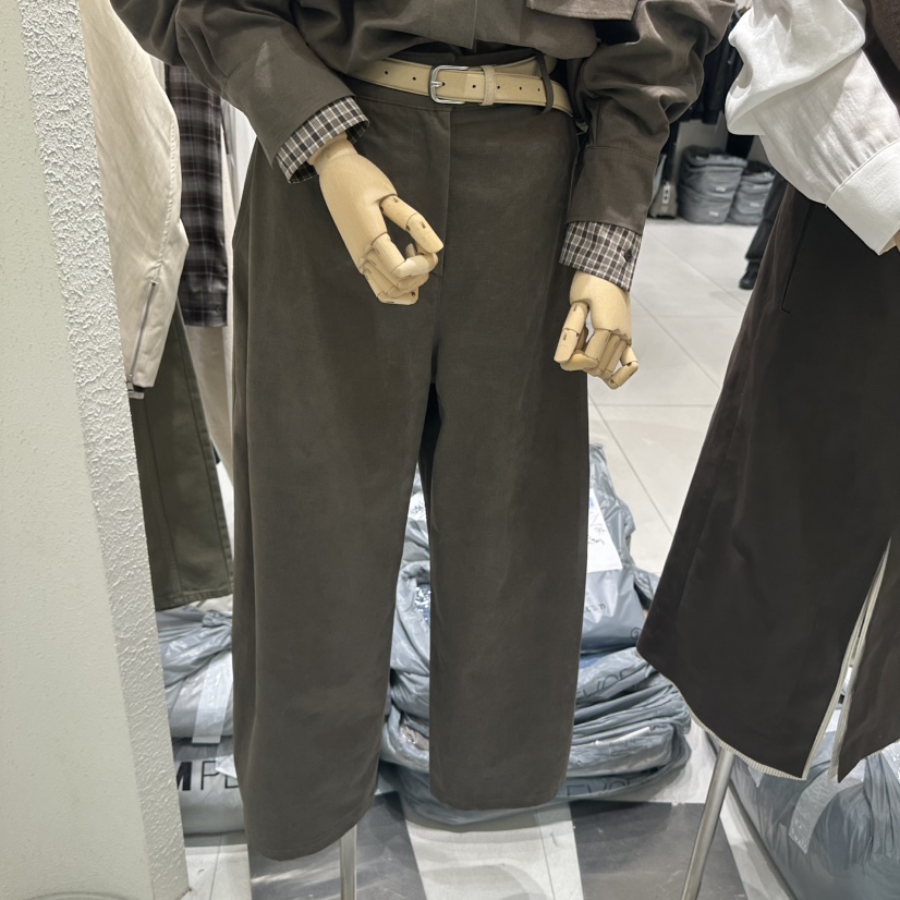 BLUEI-D/N SHARP東大門代購女士新款真品休閑褲不含腰帶Blue i-d/N SHARP休閑褲圖色3棕色