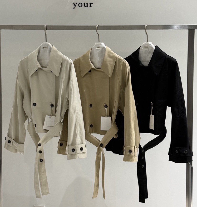 YOUR-P韓國代購女裝新品時尚休閑推薦人氣熱賣夾克含腰帶YOUR-P夾克