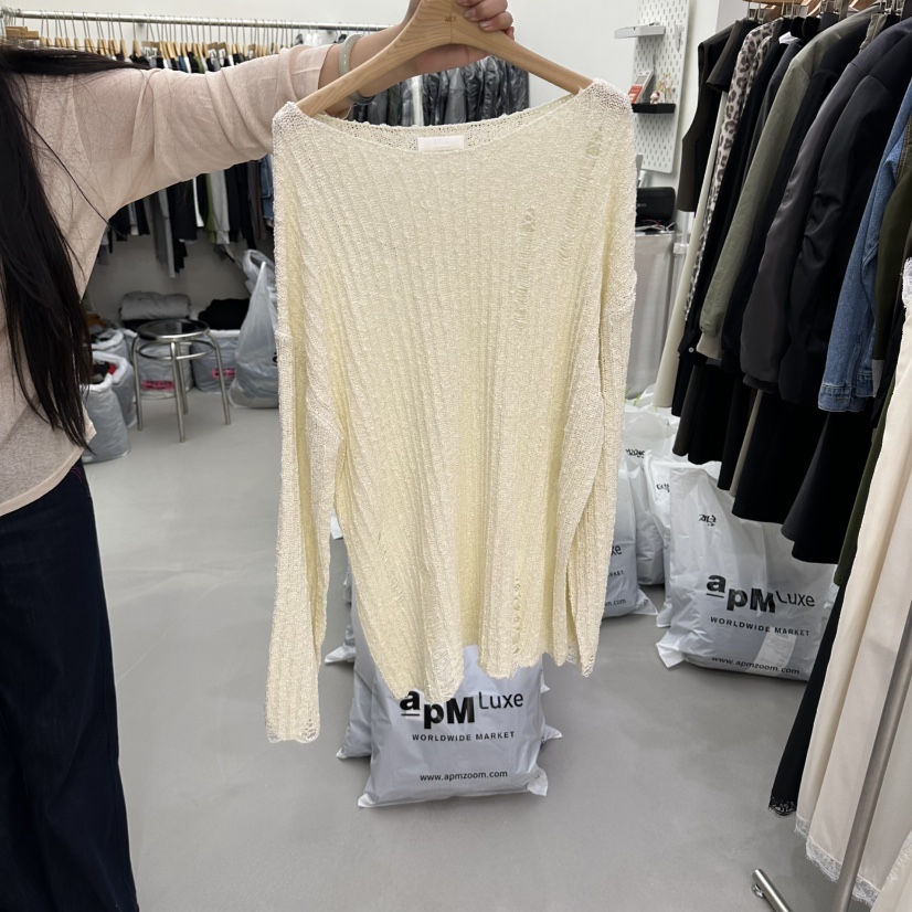 MIX韓國直郵女士新品推薦休閑熱賣人氣時尚真品針織衫復古MIX針織衫圖色1