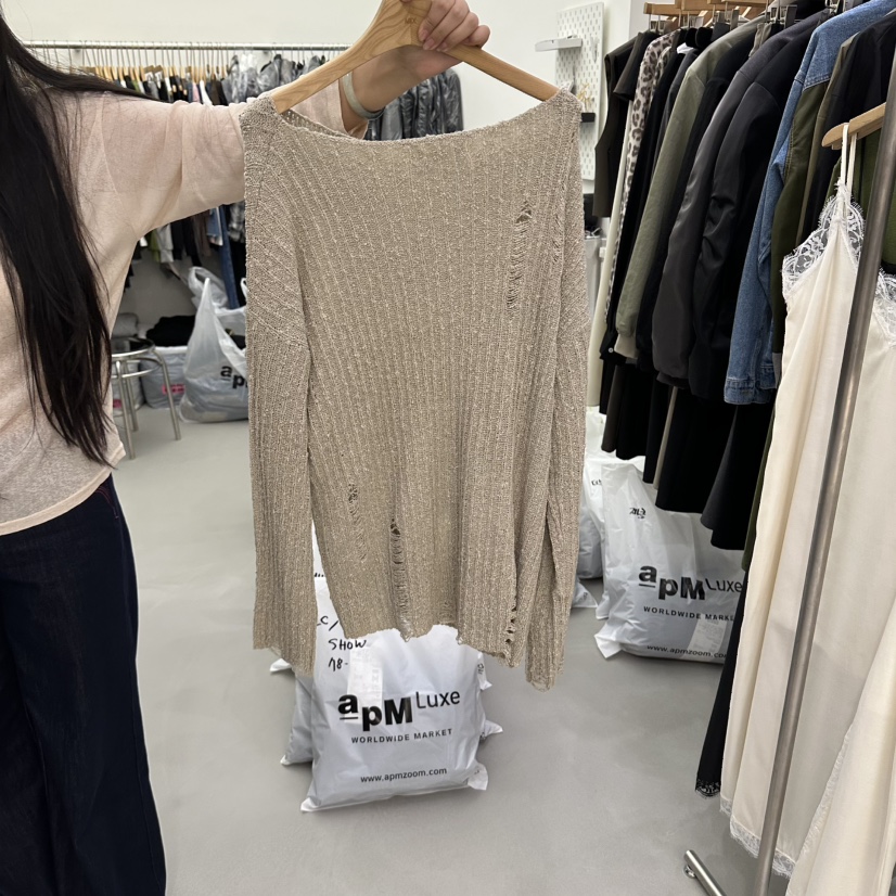 MIX韓國直郵女士新品推薦休閑熱賣人氣時尚真品針織衫復古MIX針織衫圖色2