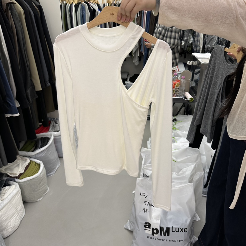MIX東大門代購女裝新品推薦熱賣真品休閑時尚人氣長袖T恤MIX長袖T恤圖色1