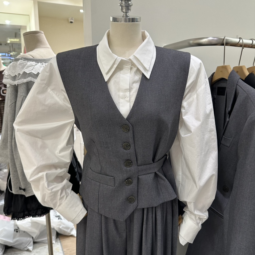 MIX韓國直郵女士新款熱賣推薦時尚真品人氣休閑馬甲不含內搭MIX馬甲圖色1