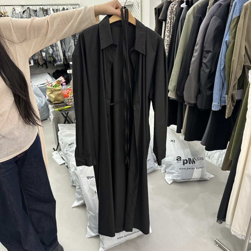 MIX東大門代購女士新品真品熱賣人氣時尚推薦連衣裙含腰繩MIX連衣裙圖色2