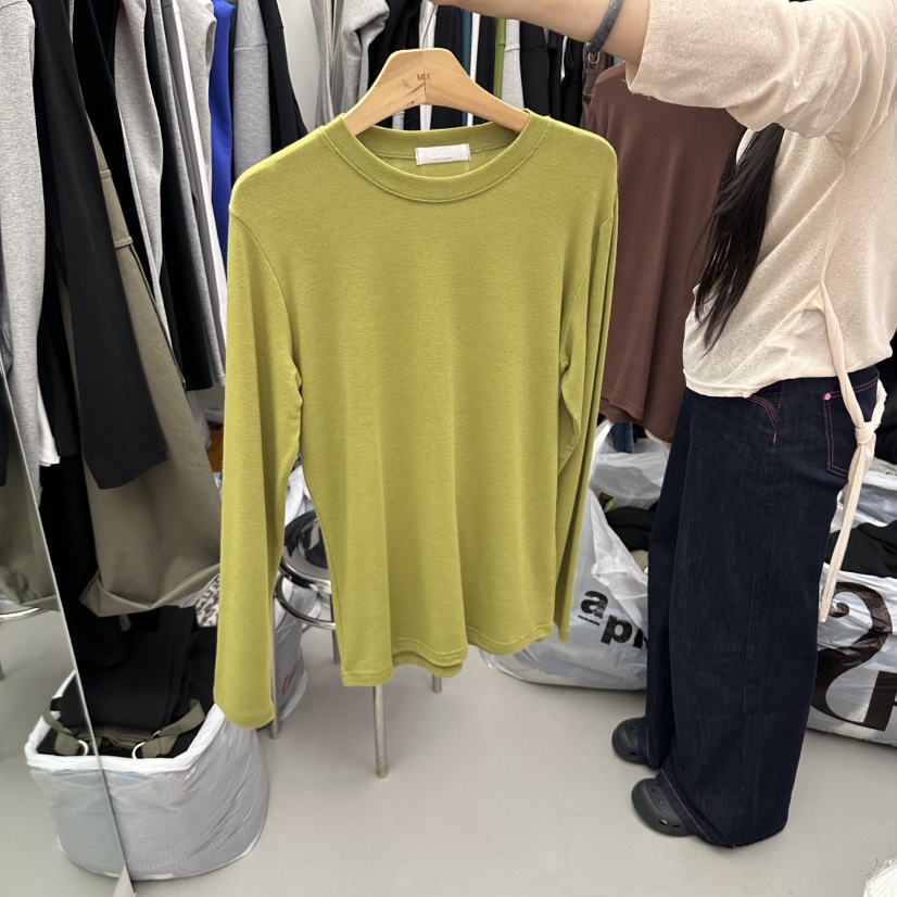 MIX韓國代購女裝新品熱賣休閑時尚推薦人氣真品長袖T恤MIX長袖T恤圖色1