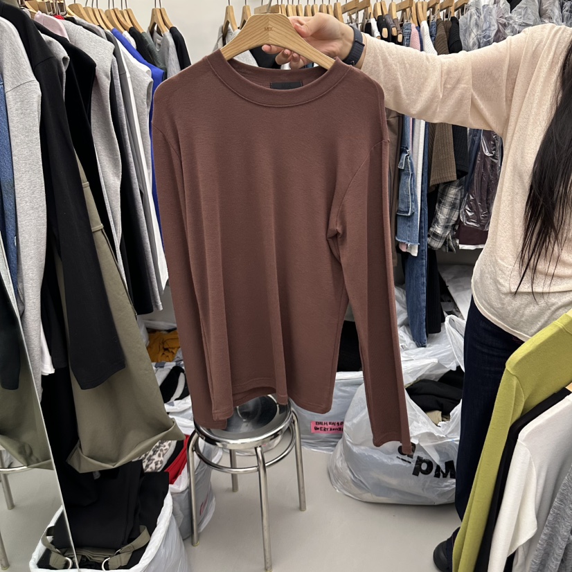 MIX韓國代購女裝新品熱賣休閑時尚推薦人氣真品長袖T恤MIX長袖T恤圖色4