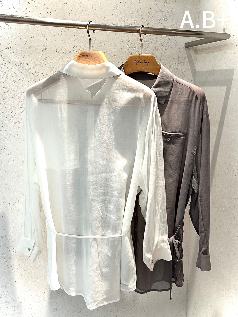 AUTUMN BEIGE東大門代購女裝新品真品推薦襯衫蕾絲衫含繩AUTUMN BEIGE襯衫/蕾絲衫