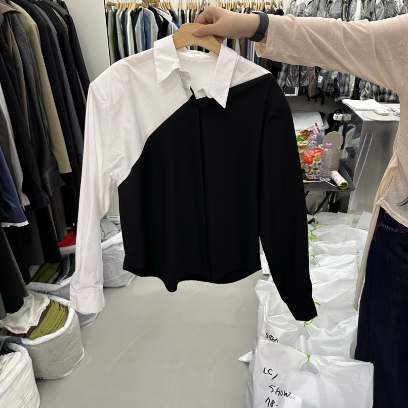 MIX韓國代購女士新品熱賣真品時尚人氣休閑推薦襯衫蕾絲衫MIX襯衫/蕾絲衫圖色2