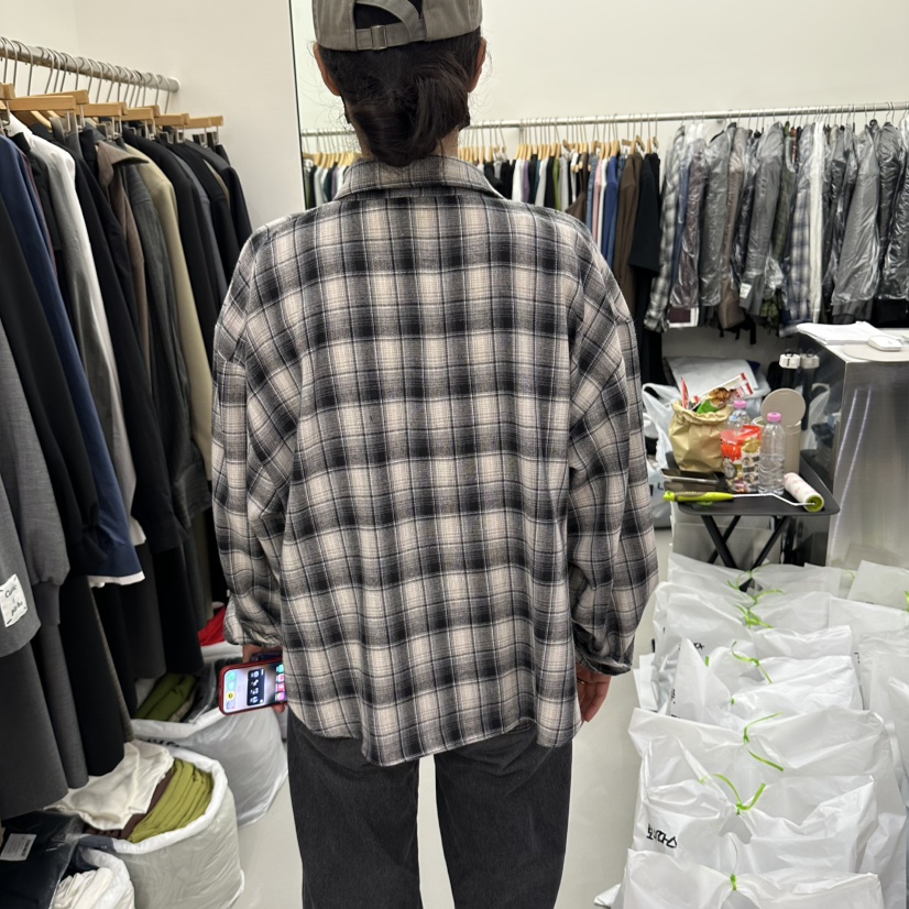 MIX東大門直郵女裝新品真品時尚熱賣人氣推薦襯衫蕾絲衫格子MIX襯衫/蕾絲衫