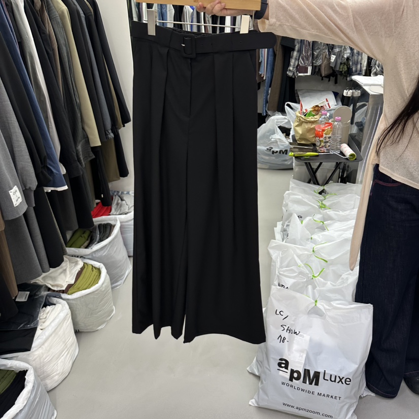 MIX東大門直郵女裝新品熱賣真品休閑推薦人氣休閑褲含腰帶MIX休閑褲圖色2