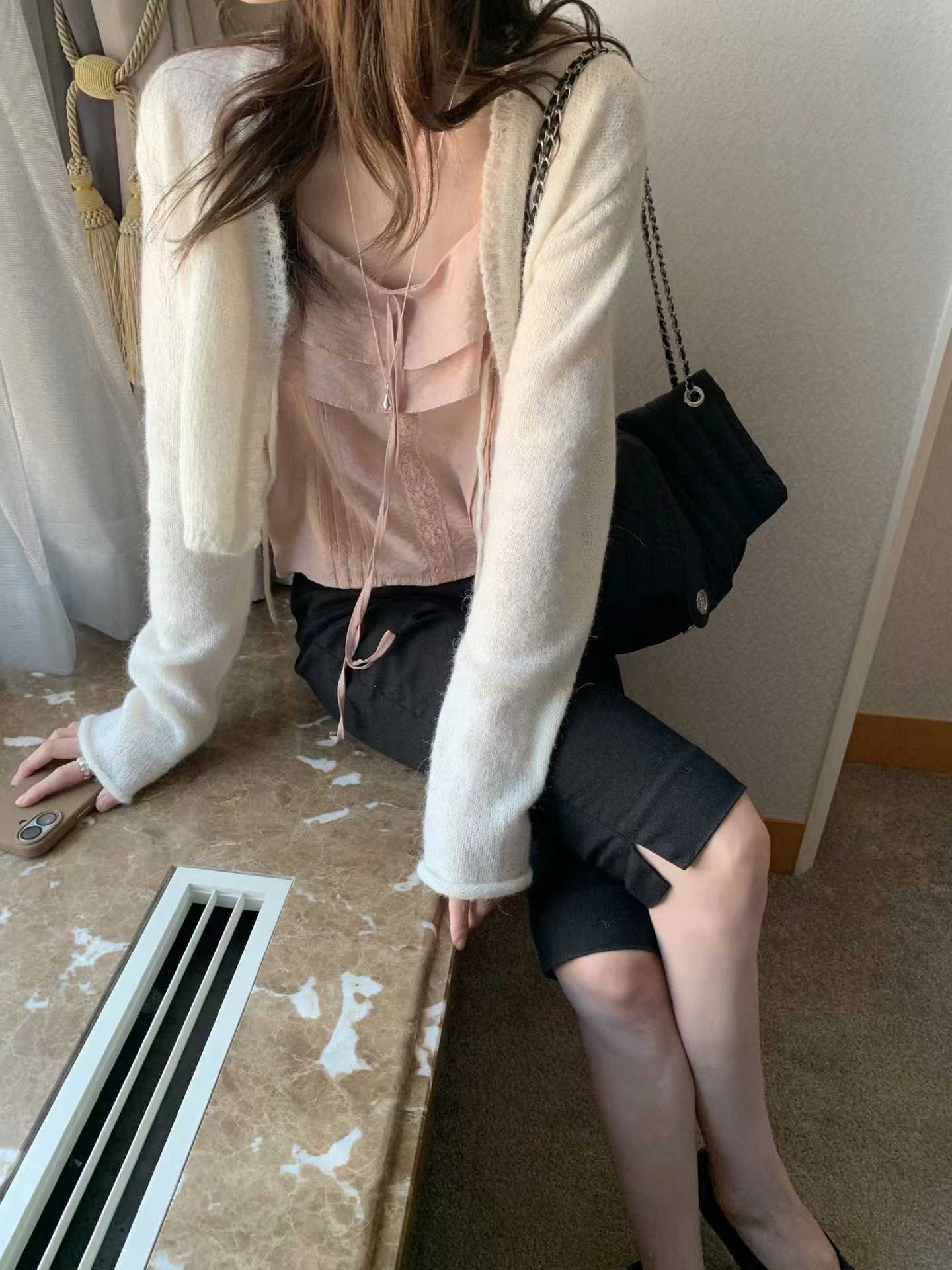 MELLOUNGE-멜라운지-T東大門直郵女裝新款時尚職業針織衫MELLOUNGE-2件起針織衫