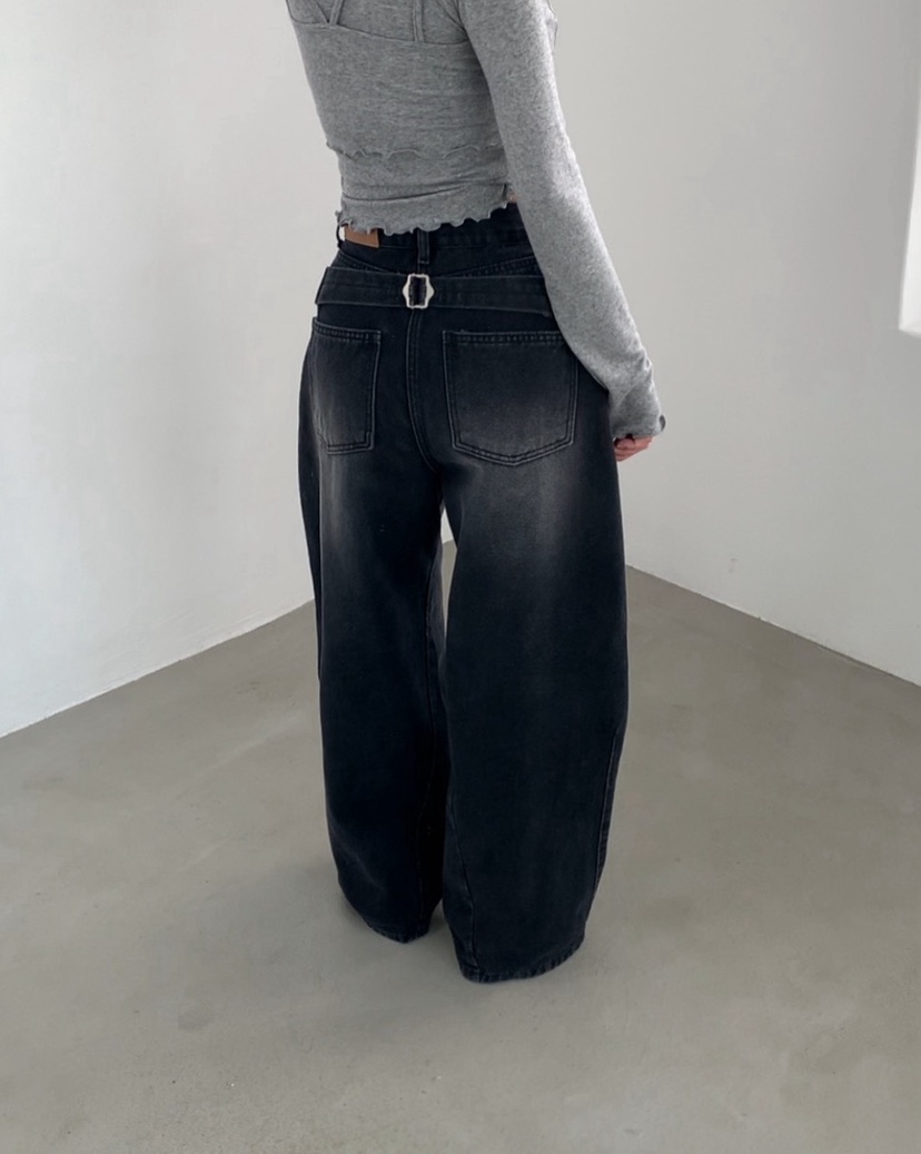 2TWO MOON韓國代購女裝新款休閑真品推薦時尚人氣牛仔褲2TWO MOON牛仔褲